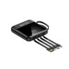 Kit de Batería Externa Móvil de 10000 mAh con Cable Integrado, Placa PCBA de Batería Externa y Carcasa que se Puede Imprimir con Logo