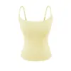 Camisola Refrescante de Verano 11 Colores 2026 Nuevo Estilo con Copas, Espalda Descubierta, Corte Ajustado, Favorecedor, Hermoso Top de Tirantes