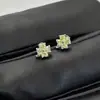 Nuevos Pendientes Médicos de Acero de Titanio en Forma de Trébol para Mujer, Tachuelas para Perforación de Oreja, Tachuelas Brillantes para Hélice de Oreja, Tachuelas para Cartílago de Oreja, Accesorios para Orejas para Mujer