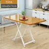 Mesa cuadrada plegable, mesa de comedor simple para el hogar para apartamentos pequeños y casas de alquiler, mesa portátil para puestos al aire libre