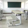 Juego de mesa y silla de entrenamiento fijo y plegable, mesa de entrenamiento móvil, mesa y silla para institución de entrenamiento estudiantil, mesa de conferencias plegable