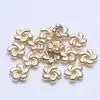 Espaciador de Flor de Ciruelo Chapado en Oro de 14K que Conserva el Color 6mm 8mm Espaciador para Pulsera Espaciador de Cuentas Espaciador para Pulsera DIY Collar Accesorios con Cuentas Venta al por Mayor
