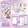 Livro de Adesivos de Vestir Menina Xinmo: Roupas da Moda para Meninas, Cenas de Personagens, Vista-se DIY, Suporta Dropshipping
