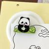 Copyright Pinza de sellado Panda Corazón de niña Clip de PP Chica Ins Estudiante Clip de cola larga Clip para notas pequeñas Dibujo animado lindo
