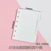 Páginas Divisorias Desmontables A5A6A7 para Cuadernos de Hojas Sueltas, Páginas de Índice Transparentes, Páginas de Recarga para Álbumes, Bolsas de Almacenamiento de PP de Seis Agujeros
