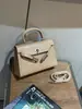 Bolso Kelly con Textura de Cocodrilo 2026 Estilo Nuevo Moda Lujo Ligero Tacto de Alta Gama Bolso de Mano Versátil para el Trabajo Hombro Único Diagonal Bolso de Hombro de Moda