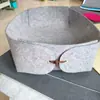 Caixa de armazenamento dobrável de feltro para atacado de fabricantes, bandeja de armazenamento de itens diversos para casa, cesta de armazenamento, caixa de armazenamento de feltro com logotipo