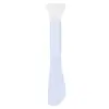 Pincel de máscara de silicone de dupla face e dupla finalidade com colher para aplicar máscara de lama, pincel leque facial para ácido de frutas, ferramenta de beleza para maquiagem
