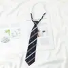 Corbata Rayada Rojo Vino para Mujer, Estilo Japonés, Estilo jk, Estilo Preppy, Persona Perezosa, Foto sin Trabajar, Material Escolar, dk Corto Marrón Hombre