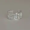 Exquisito Anillo de Encaje para Mujer, Popular en Xiaohongshu, Anillo Abierto Elegante de Lujo Ligero, Anillo de Dedo Índice de Estilo Niche de Moda