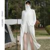 Ropa de Protección Solar, Ropa Exterior Larga de Verano para Mujer, Protector Solar, Paseo en Bicicleta Eléctrica, Chaqueta Transpirable de Seda Helada de Una Pieza, Ropa de Protección Solar
