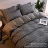 Conjunto de cama de três peças Conjunto de lençol de algodão lavado capa de edredom lençol conjunto de quatro peças Fabricante de dropshipping atacado