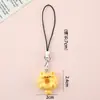 Chaveiro Criativo de Desenho Animado Pingente para Celular Pequeno Presente Gato Fofo Donut Charme de Bolsa Chaveiro Atacado