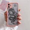 Funda para teléfono móvil transfronteriza de comercio exterior para iPhone 13, Apple 12, esmerilada, 11Promax para la línea 7/8Plus Dragon XS