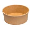 Comercio Exterior Transfronterizo Caja de Almuerzo Desechable de Papel Kraft Recipiente para Ensalada Caja Redonda para Llevar con Tapa Recipiente para Sopa Resistente al Calor Engrosada
