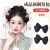 Peluca para Mujer con Moño de Doble Lazo, Estilo Recogido Prehecho, Accesorios para el Cabello de Disfraz Antiguo, Moño Prehecho para Recogido de Novia al por Mayor