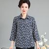 Camisa de Primavera para Abuela para Mujeres de Mediana Edad y Ancianas de 50 y 60 Años Madres Primavera y Otoño Manga Larga Tops para Mujer Camisas Delgadas para la Tercera Edad