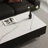Mesa de centro de pizarra imitación mármol, tapete para mesa, impermeable y a prueba de aceite, de alta gama, lujo ligero, protección para la encimera del televisor de la sala de estar