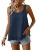 Moda Feminina Europeia e Americana 2026: Camisola de Renda Estilo Boho de Verão Sem Mangas com Gola Redonda, Estilo Casual