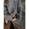 Bolso Pequeño con Estampado de Leopardo Marrón Retro Cadena para Cuello de Mujer Cadena Larga para Suéter de Otoño e Invierno Auriculares Monedero Colgante Accesorios