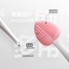 Cepillo Limpiador Nasal de Silicona de Doble Cara, Cepillo Masajeador, Cepillo para Puntos Negros y Acné en Alas Nasales, Cepillo Limpiador Facial Desmaquillante, Cepillo de Maquillaje Portátil