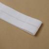 En stock banda elástica envolvente de borde de hilo blanco y negro costilla gruesa dobladillo de puño de chamarra plegable tira enrollable de borde