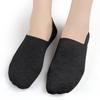 Calcetines de cachemir y seda de caña baja para otoño e invierno, suaves, alta elasticidad en el talón, silicona antideslizante, cálidos, a prueba de frío, invisibles, color liso, tipo calcetín de barco