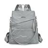 Mochila Antifurto Feminina 2025 Nova Moda Couro Macio Dupla Utilização Grande Capacidade Mochila de Viagem Leve para o Dia a Dia e Escola