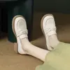 Mocassins para Mulheres 2026 Nova Coleção Primavera Sola Macia Sapatos de Couro Branco Sapatos Baixos Femininos Sapatos Profissionais Femininos Sapatos para Entrevista