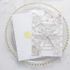 Papel Glitter em Pó Exportado Cartão de Saudação de Feriado Recorte a Laser Convite de Casamento Convite de Bênção Fábrica Estoque Spot Atacado