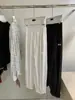 EN.EN Pantalones casuales de otoño estilo coreano, minimalistas, versátiles, adelgazantes, con cordón, cintura elástica, longitud al tobillo, plisados E11205