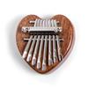 Mini piano de pulgar de 8 tonos transfronterizo instrumentos punteados al por mayor kalimba piano de dedos madera maciza piano karimba