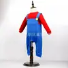 Ropa de Comercio Exterior para Bebé de Manga Larga Otoño/Invierno Disfraz Cosplay Mario Traje de Gateo para Bebé de 2 Piezas