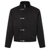 Chaqueta Bomber Retro de Manga Corta con Cuello Americano para Hombre ARES, corte ajustado, hombro real, cortavientos, prenda de abrigo de otoño para hombre