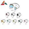 Anillo de herradura F136 de titanio con rosca, aretes de aleación de titanio roscados, aretes para el lóbulo de la oreja, aretes para el hueso de la oreja, joyería para perforaciones corporales G23, accesorios, aro para la nariz