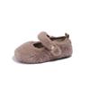 Zapatos Peludos para Niñas 2026 Otoño e Invierno Nuevo Estilo Zapatos de Algodón Forrados de Felpa para Bebés Zapatos de Interior Uso Exterior Zapatos para Niños Cálidos