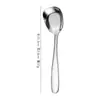 Colher de Sobremesa de Aço Inoxidável Cozinha Doméstica Colher para Comida Ocidental Colher para Comer Sopa Infantil Colher de Sobremesa Colher Colher Atacado
