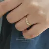 Anillo de Luz de Corona Estilo Japonés Transfronterizo Lujo Corona de Princesa Fresco Gama Alta Versátil Retro Nicho Simple Anillo