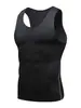 Chaleco de Entrenamiento Ajustado para Hombre de Verano Pro Fitness Deportes Running Baloncesto Alta Elasticidad Secado Rápido Delgado Transpirable Chaleco