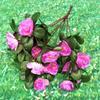 21 Cabezas de Azalea Artificiales, Flores Artificiales Decorativas en Maceta Pequeña, Plantas Verdes Simuladas, Flores Artificiales de Azalea, Artificiales de Alta Calidad