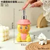 Frasco Dispenser de Sabão Formato de Bebê Desenho Animado Frasco Refil para Álcool em Gel Fofo Pressão Banheiro Chuveiro Frasco de Loção Frasco Refil
