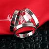 Accesorios de Lazo Hebilla de Toalla de Seda de Tres Anillos Todo Combinable Esquina Dobladillo de Camiseta Nudo Fijo Metal Seda Lisa