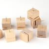 10 piezas bloque cuadrado ranura para tarjetas dibujo clavo clavo en forma de I no daña la foto clavo artístico fieltro corcho tablero de mensajes clavo de presión de madera