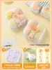 Caja de embalaje Xue Meiniang 2 piezas 4 Daifuku de Ciruela Bandeja de papel individual Qing Tuan Mochi Crujiente de Yema de Huevo Embalaje Baozi Sam dos cuatro partes