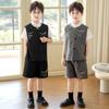 Vestido de Estilo Chinês Novo para Meninos Verão Estilo Chinês Hanfu Colete Bordado Xiangyun Terno Vestido Infantil para Apresentação