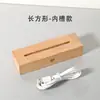 Bola de Cristal Base de Madera para Luz Nocturna Luz Cálida Lámpara de Escritorio LED Enchufable USB Luz Blanca Base Luminosa Base Redonda para Lámpara De Zhuzhu