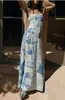 Vestido Camisola con Estampado Nuevo Primavera/Verano 2026 Europeo y Americano INS Casual Vacaciones Suelto para Mujer
