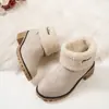 Comercio electrónico transfronterizo, talla grande, nueva colección otoño/invierno 2026: botas casuales para mujer elegantes y cómodas con un toque europeo y americano