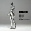 Tienda de Ropa Accesorios para Modelo Femenina Soporte de Exhibición Maniquí de Cuerpo Entero para Ventana Muñeco Modelo de Cuerpo Humano Artificial Plateado Galvanizado