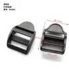 Suministro directo de fábrica 2 -- 5 cm cinta negra para mochila hebilla ajustable hebilla de ojo trapezoidal hebilla de cuatro posiciones curva hebilla de caja
